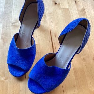 Maison Margelia D'Orsay Snakeskin Pumps 36.5